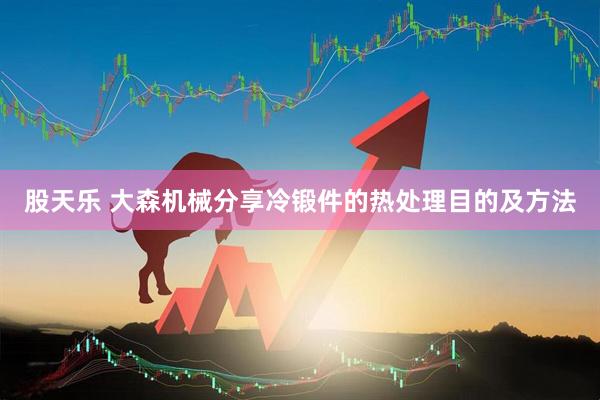 股天乐 大森机械分享冷锻件的热处理目的及方法